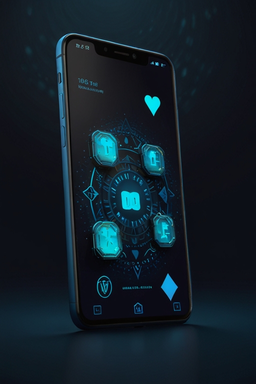 Smartphone com app de casino